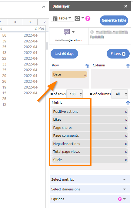 Query métricas de engagement